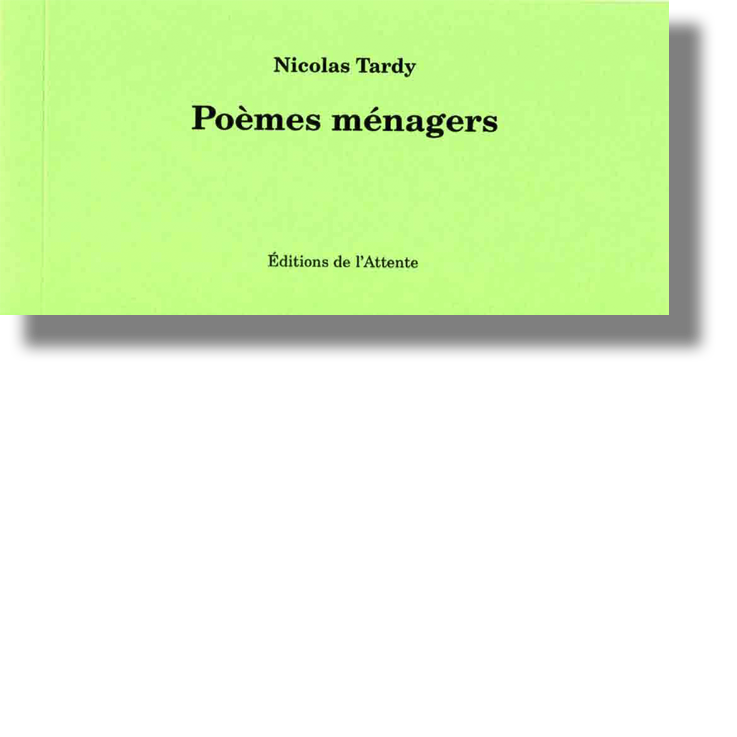 Couverture d’ouvrage : Poèmes ménagers