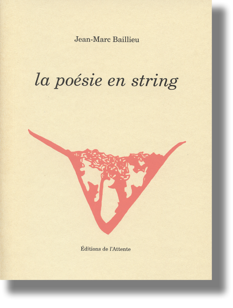 Couverture d’ouvrage : La poésie en string