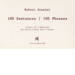 Couverture d’ouvrage : 100 Sentences / 100 Phrases