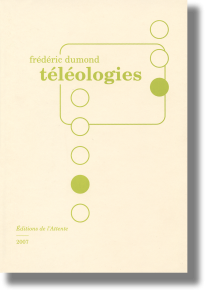 Couverture d’ouvrage : téléologies