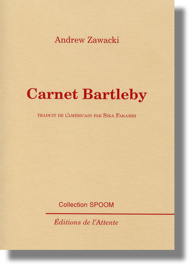 Couverture d’ouvrage : Carnet Bartleby