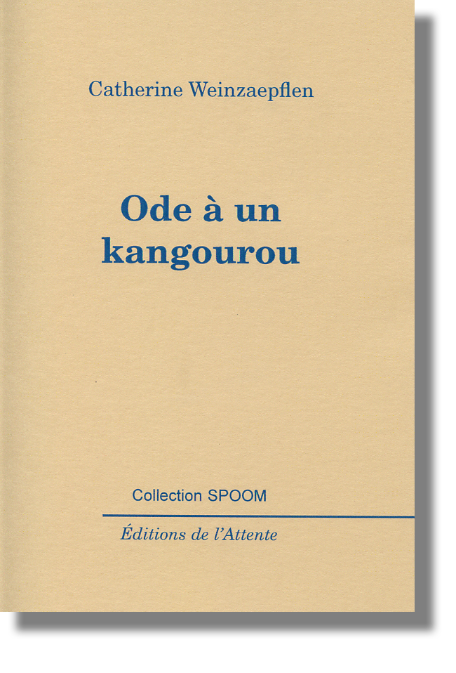 Couverture d’ouvrage : Ode à un kangourou