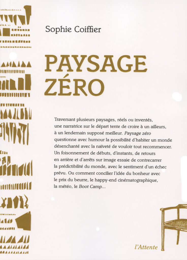Couverture d’ouvrage : Paysage zéro