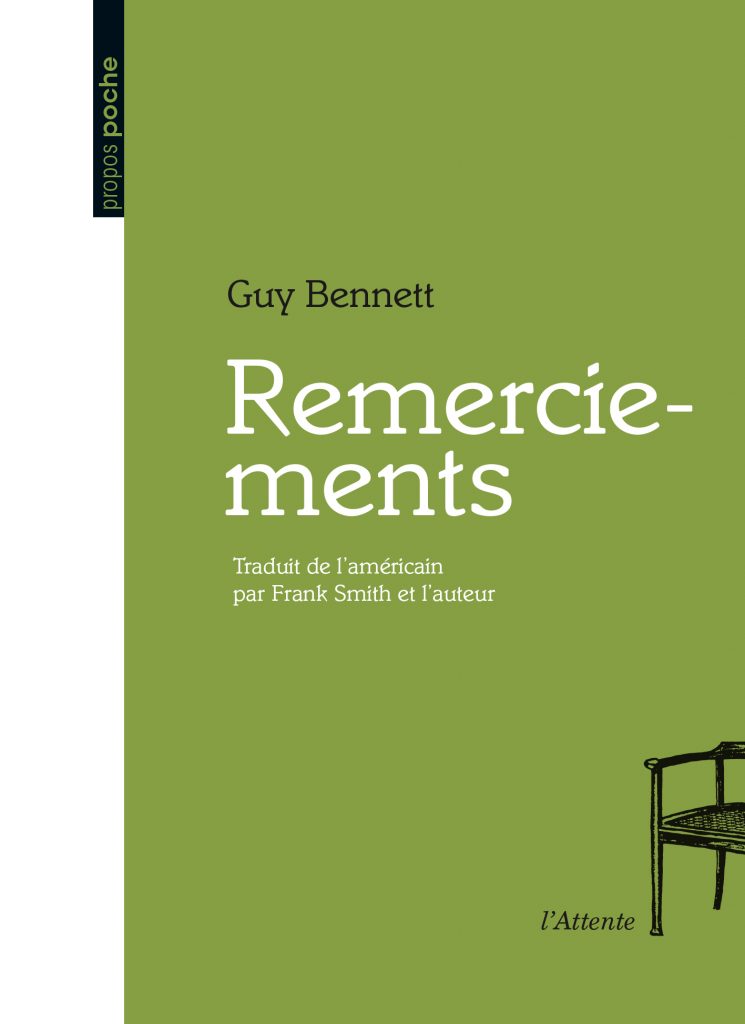 Couverture d’ouvrage : Remerciements